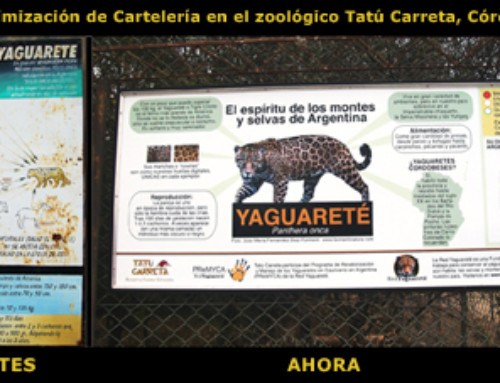 Optimización de cartelería en el Zoológico Tatú Carreta, en Córdoba.